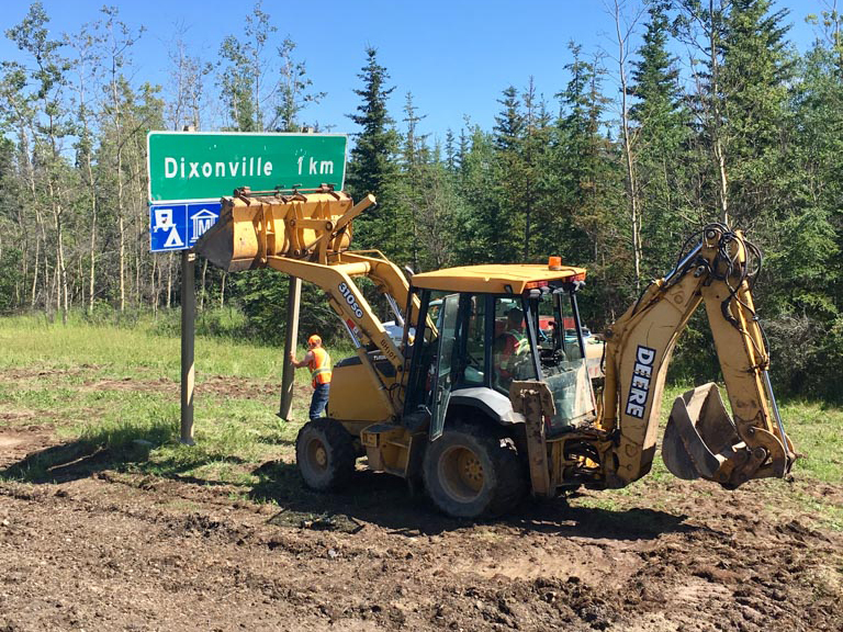 Northern Road Builders - La Crete, Alberta - Backhoe